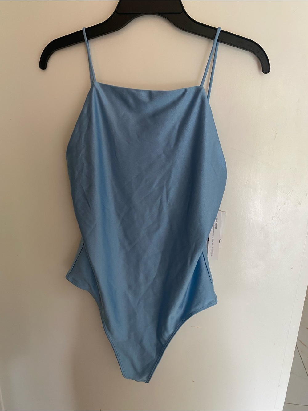 Bar III Light Blue Spaghetti-Strap One-Piece Swimsuit for Women